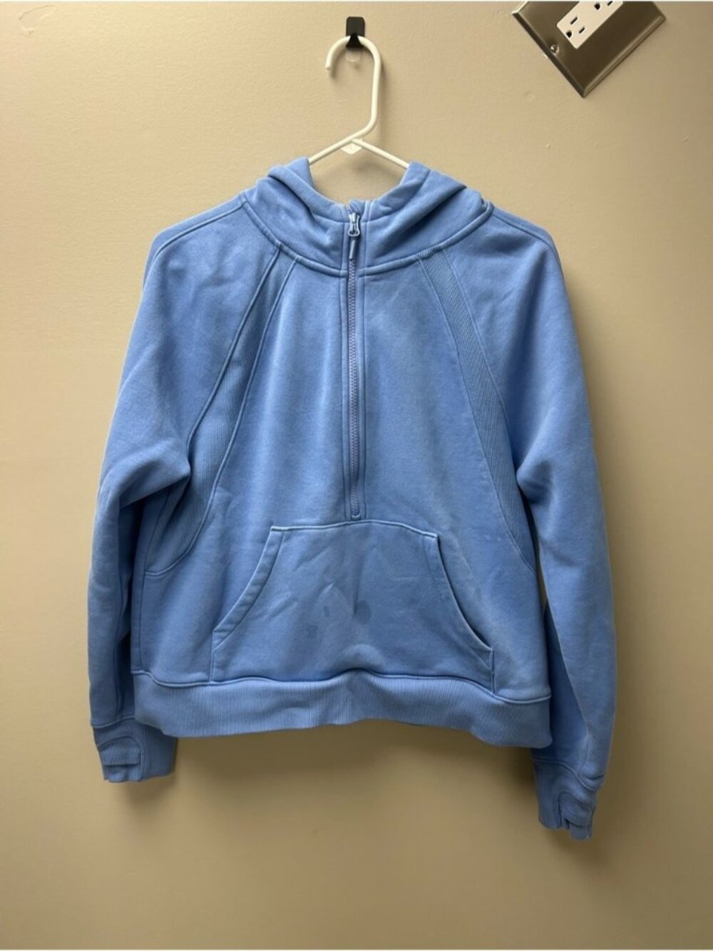 Lolë Women’s Blue Pullover Quarter Zip Hoodie